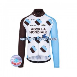 Herre 2017 AG2R La Mondiale sykkeldrakt vinter N001 Herre 2017 AG2R La Mondiale sykkeldrakt vinter N001
