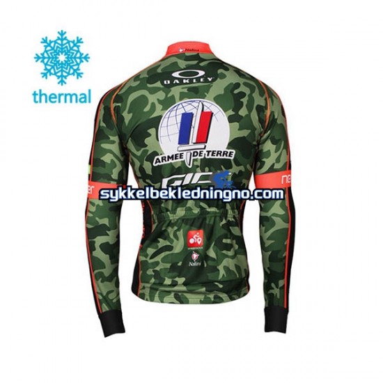 Herre 2017 Armee De Terre Vinter sykkeldrakt + bib cykeltights N001