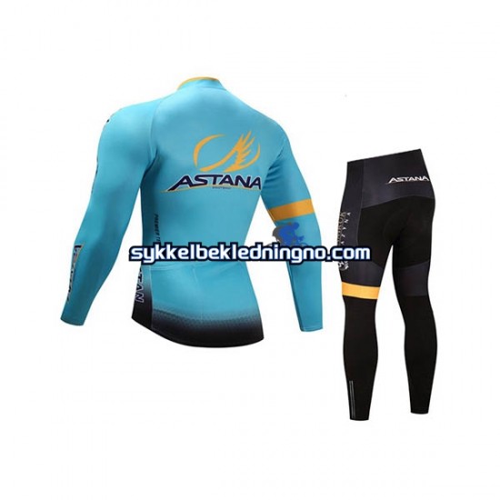 Barn 2017 Astana Pro Team sykkeldrakt + sykkelbukse N001