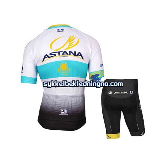 Barn 2017 Astana Pro Team sykkeldrakt + sykkelshorts N002