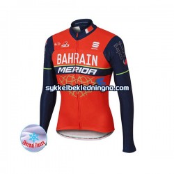 Herre 2017 Bahrain Merida sykkeldrakt vinter N001