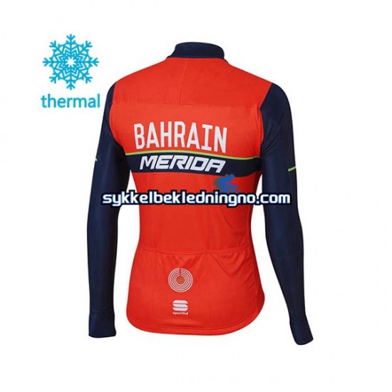 Herre 2017 Bahrain Merida sykkeldrakt vinter N001