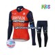 Barn 2017 Bahrain Merida Vinter sykkeldrakt + cykeltights N001