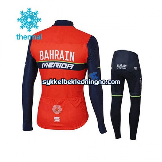 Barn 2017 Bahrain Merida Vinter sykkeldrakt + cykeltights N001