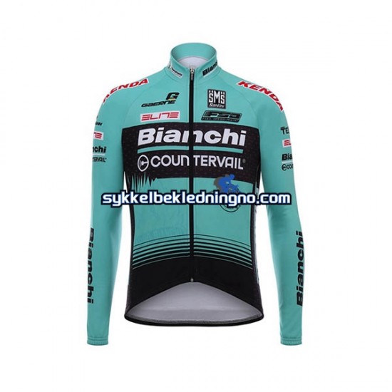 Herre 2017 Bianchi Countervail sykkeldrakt + bib sykkelbukse N001