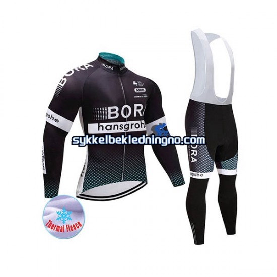 Herre 2017 Bora-Hansgrohe Vinter sykkeldrakt + bib cykeltights N001