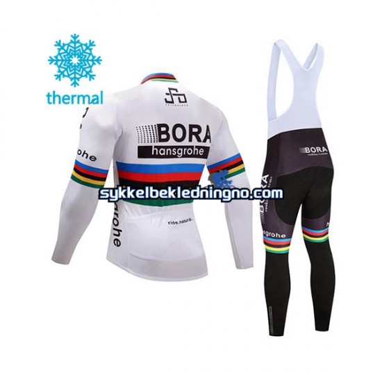 Herre 2017 Bora-Hansgrohe Vinter sykkeldrakt + bib cykeltights N002