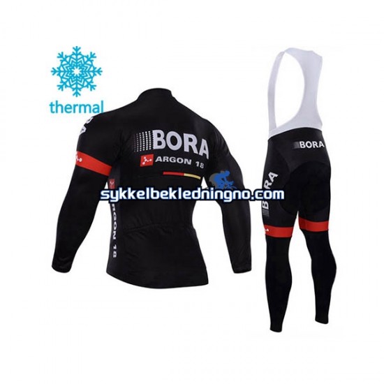 Herre 2017 Bora-Hansgrohe Vinter sykkeldrakt + bib cykeltights N003