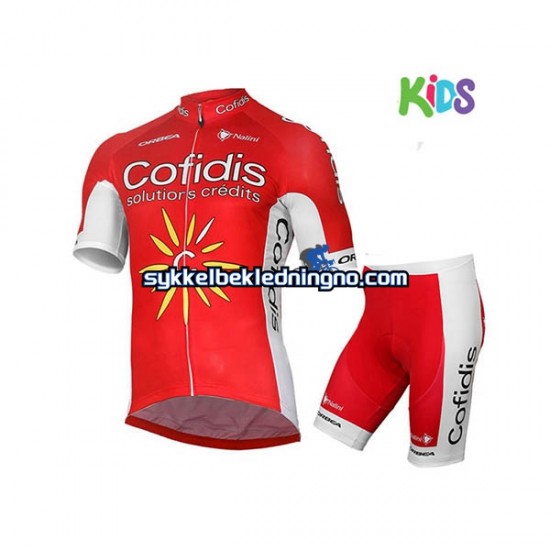 Barn 2017 Cofidis Pro Team sykkeldrakt + sykkelshorts N001