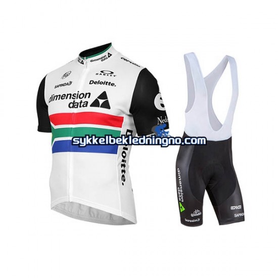 Herre 2017 Dimension Data sykkeldrakt + bib sykkelshorts N002