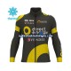 Herre 2017 Direct Energie Vinter sykkeldrakt + bib cykeltights N001