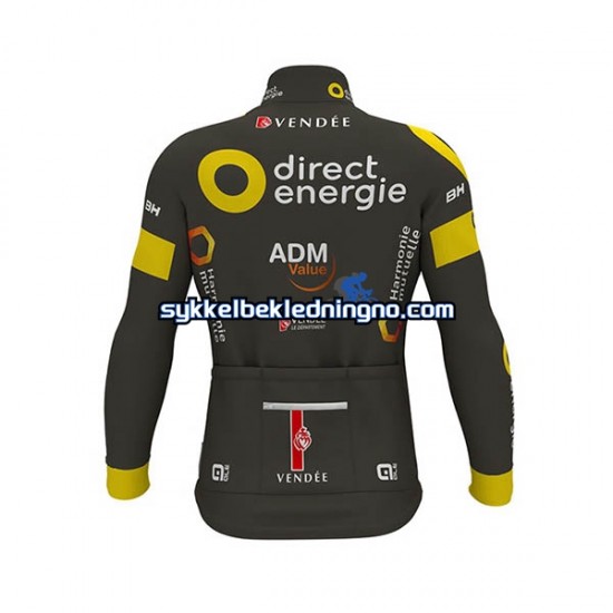 Herre 2017 Direct Energie sykkeldrakt Langermet N001