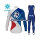 Herre 2017 FDJ Vinter sykkeldrakt + bib cykeltights N001