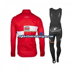 Herre 2017 Lotto Soudal sykkeldrakt + bib sykkelbukse N001