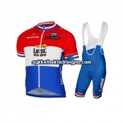 Herre 2017 LottoNL-Jumbo sykkeldrakt + bib sykkelshorts N001