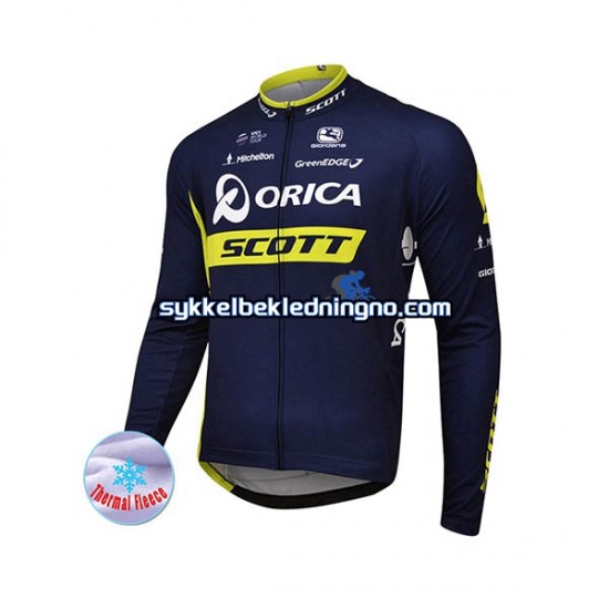 Herre 2017 Orica-Scott sykkeldrakt vinter N001