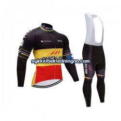Herre 2017 Quick-Step Floors sykkeldrakt + bib sykkelbukse N002
