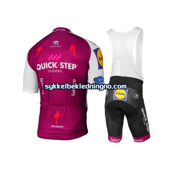 Herre 2017 Quick-Step Floors sykkeldrakt + bib sykkelshorts N003