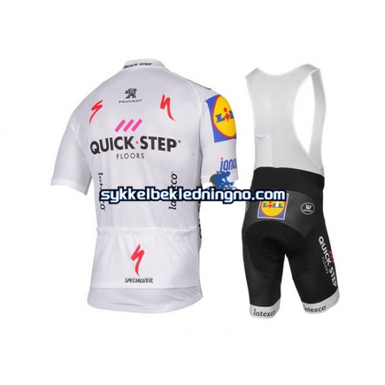 Herre 2017 Quick-Step Floors sykkeldrakt + bib sykkelshorts N005