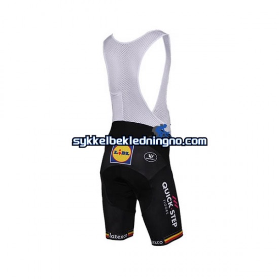 Herre 2017 Quick-Step Floors sykkeldrakt + bib sykkelshorts N006