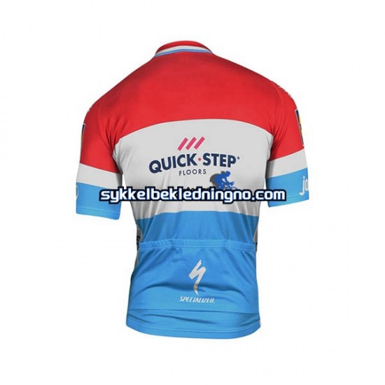 Herre 2017 Quick-Step Floors sykkeldrakt + bib sykkelshorts N008