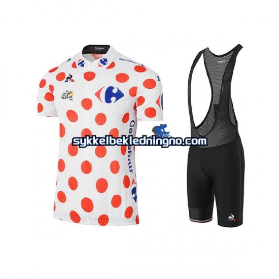 Herre 2017 Tour De France sykkeldrakt + bib sykkelshorts N003