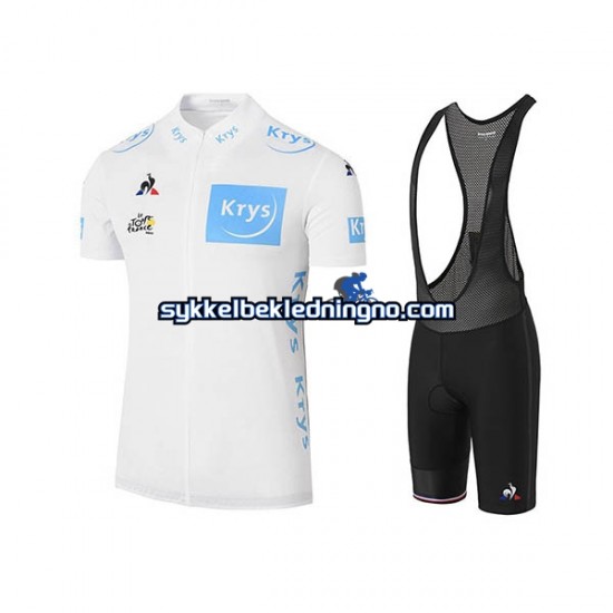 Herre 2017 Tour De France sykkeldrakt + bib sykkelshorts N004