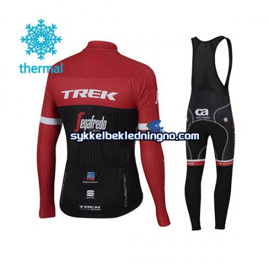 Herre 2017 Trek-Segafredo Vinter sykkeldrakt + bib cykeltights N001