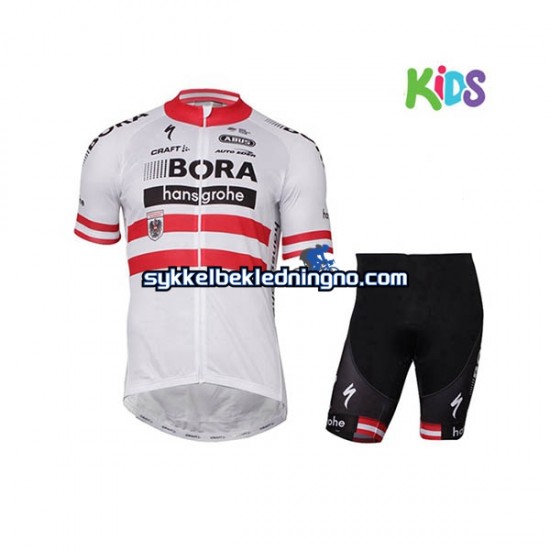 Barn 2017-18 Bora-Hansgrohe sykkeldrakt + sykkelshorts N005