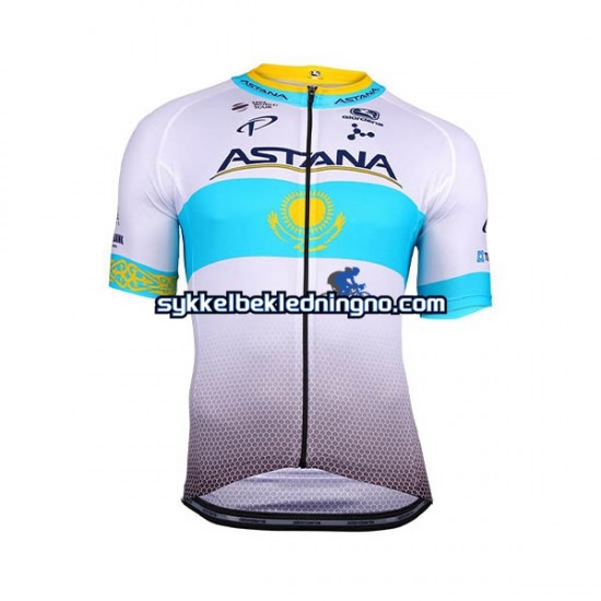 Herre 2018 Astana Pro Team sykkeldrakt Kortermet N002