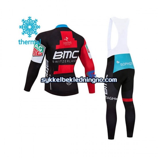 Herre 2018 BMC Racing Team Vinter sykkeldrakt + bib cykeltights N001