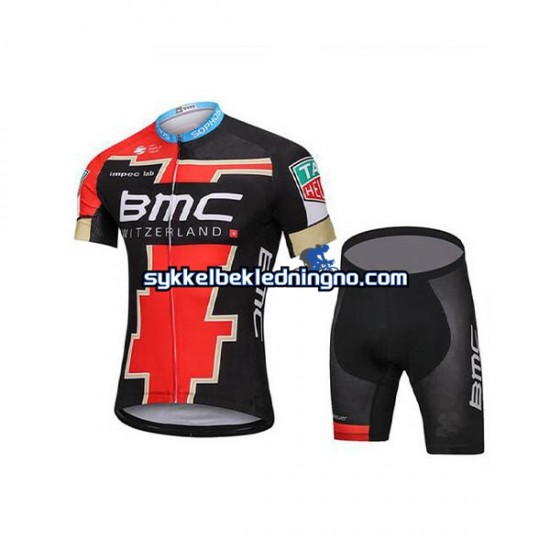 Herre 2018 BMC Racing Team sykkeldrakt + sykkelshorts N002