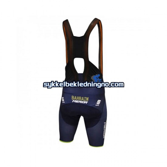 Herre 2018 Bahrain Merida bib sykkelshorts N001