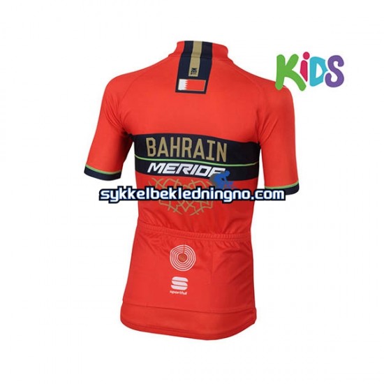 Barn 2018 Bahrain Merida sykkeldrakt Kortermet N001