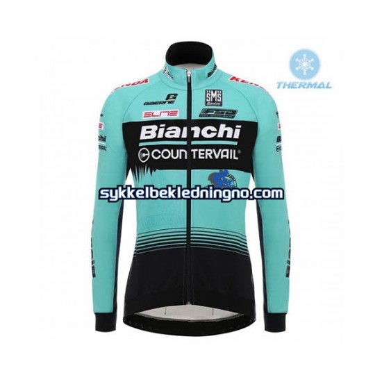 Herre 2018 Bianchi Countervail sykkeldrakt vinter N001