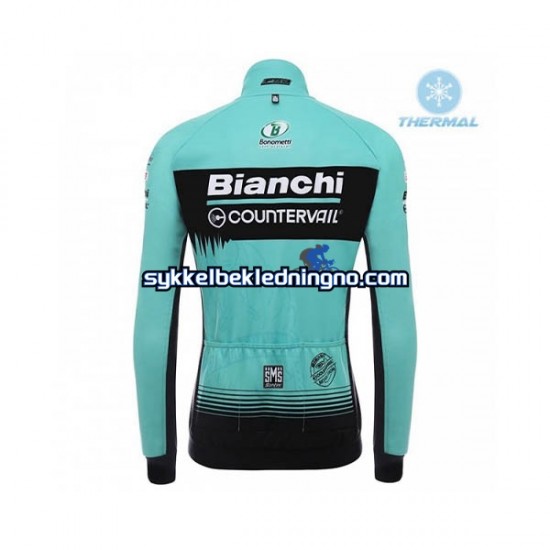 Herre 2018 Bianchi Countervail sykkeldrakt vinter N001