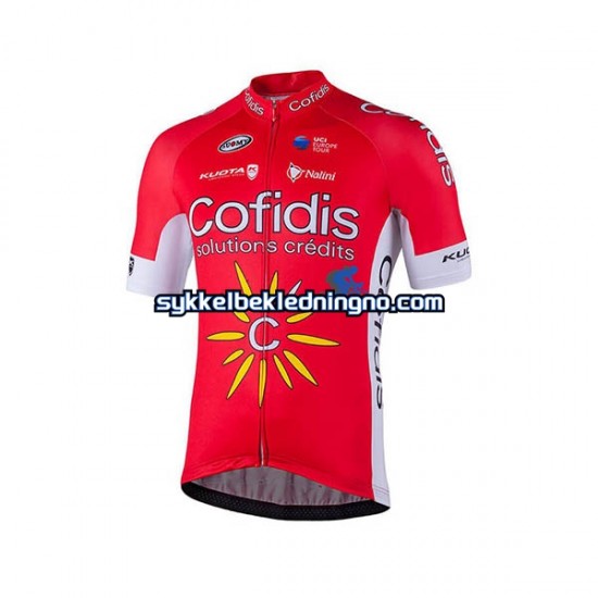 Herre 2018 Cofidis Pro Team sykkeldrakt Kortermet N001