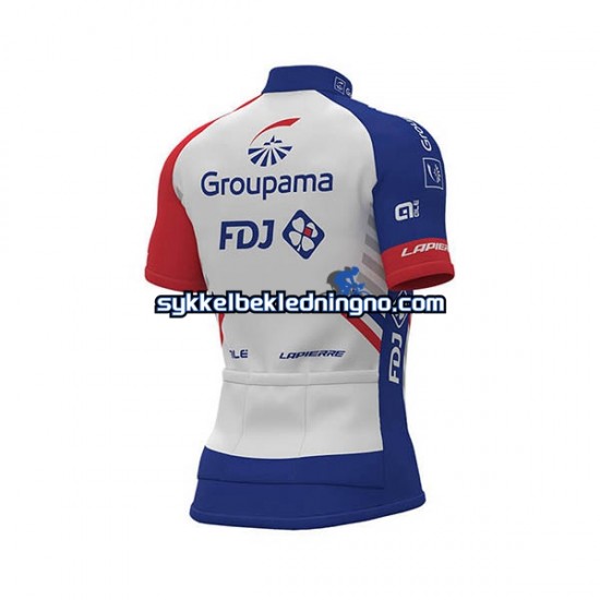 Herre 2018 FDJ sykkeldrakt Kortermet N001