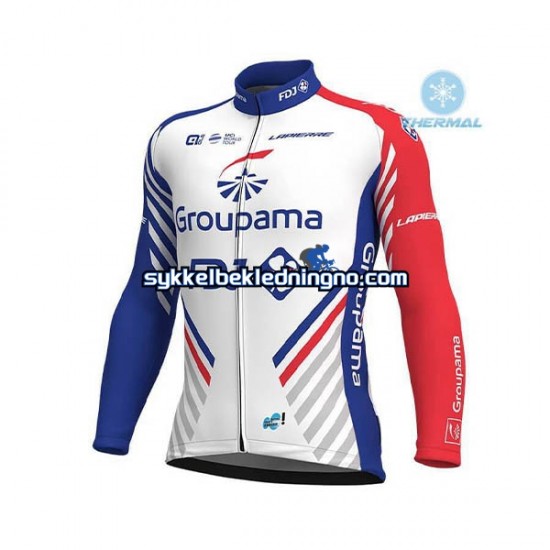 Herre 2018 FDJ sykkeldrakt vinter N001