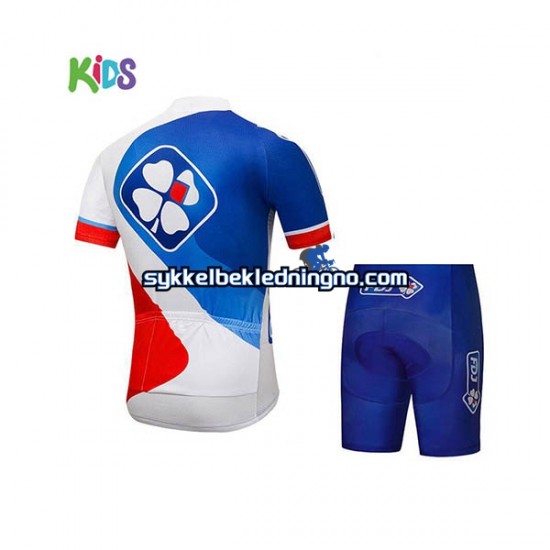 Herre 2018 FDJ sykkeldrakt + sykkelshorts N003