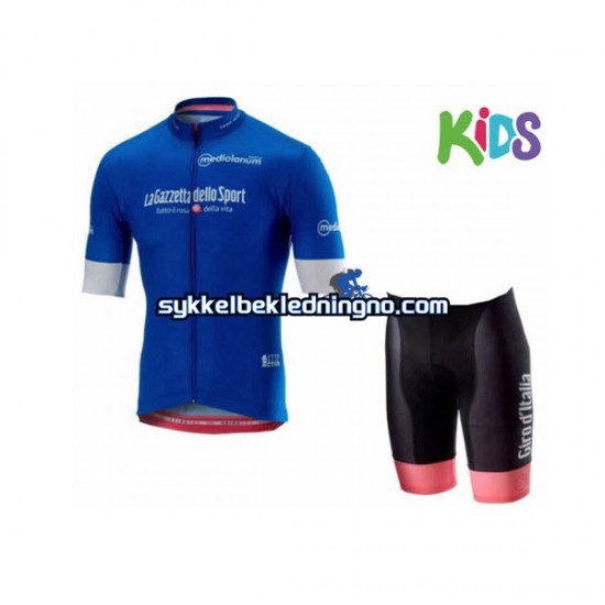 Barn 2018 Giro d Italia sykkeldrakt + sykkelshorts N002