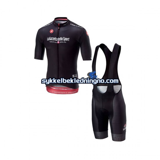 Herre 2018 Giro d Italia sykkeldrakt + bib sykkelshorts N003