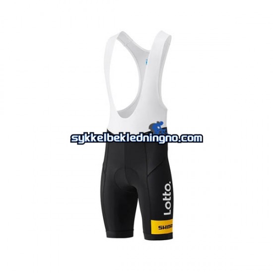 Herre 2018 LottoNL Jumbo bib sykkelshorts N001