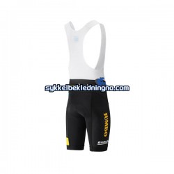 Herre 2018 LottoNL Jumbo bib sykkelshorts N001
