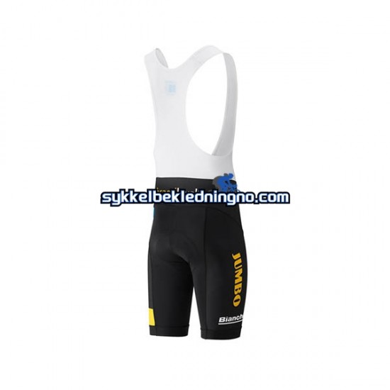 Herre 2018 LottoNL Jumbo bib sykkelshorts N001