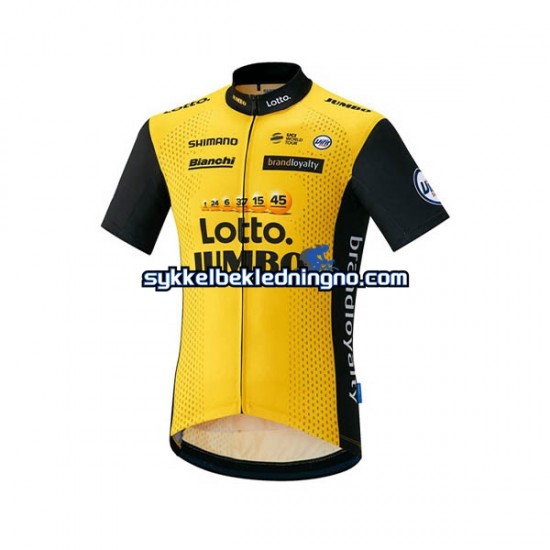 Herre 2018 LottoNL-Jumbo sykkeldrakt Kortermet N001