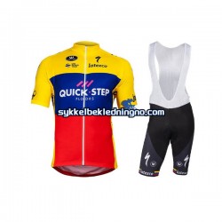 Herre 2018 Quick Step Ecuador Champion sykkeldrakt + bib sykkelshorts