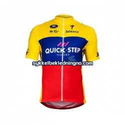 Herre 2018 Quick Step Ecuador Champion sykkeldrakt Kortermet