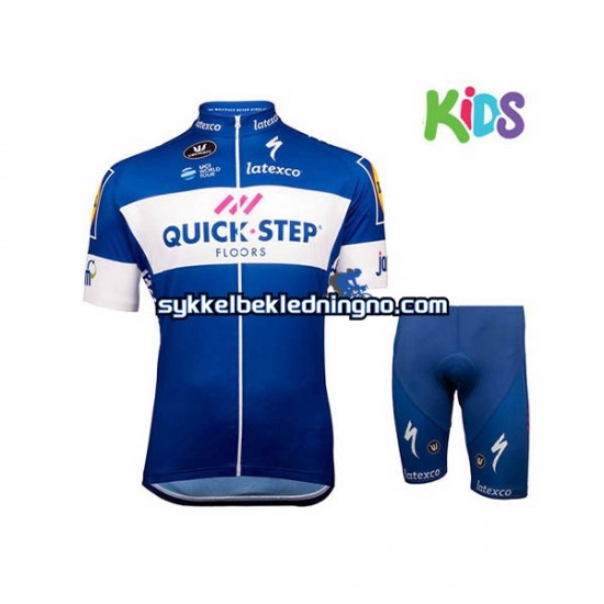 Barn 2018 Quick Step Floors sykkeldrakt + sykkelshorts N001