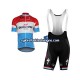 Herre 2018 Quick-Step Floors sykkeldrakt + bib sykkelshorts N003